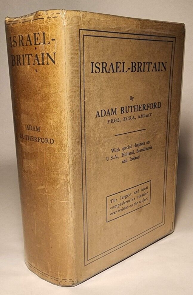 1939 ISRAEL-BRITAIN by RUTHERFORD 4TH ED RARE DJ PYRAMIDOLOGY ANGLO-JEW ORIGINS