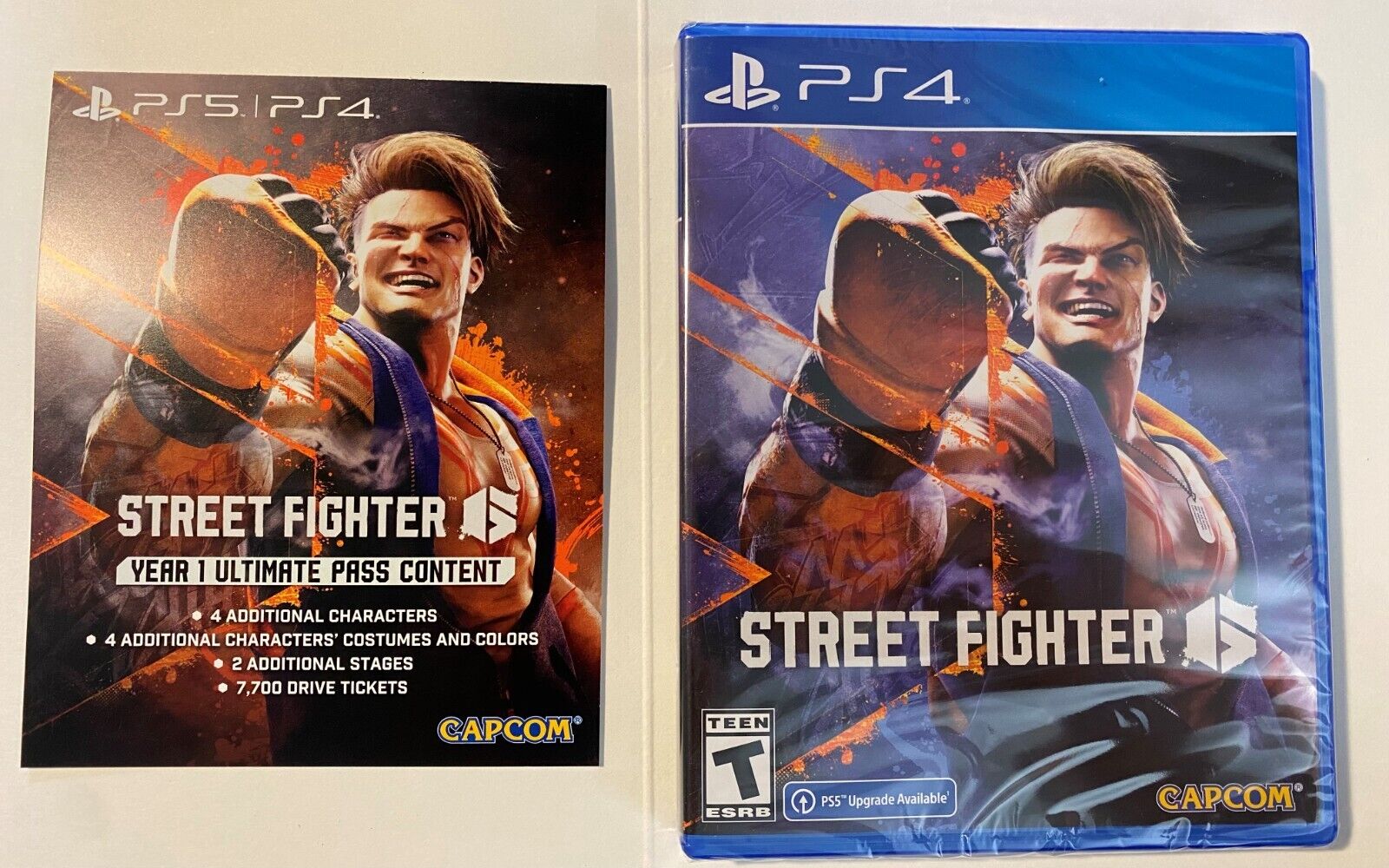 Street Fighter 6 (Sony PlayStation 4, 2023) with Year 1 Ultimate Pass included