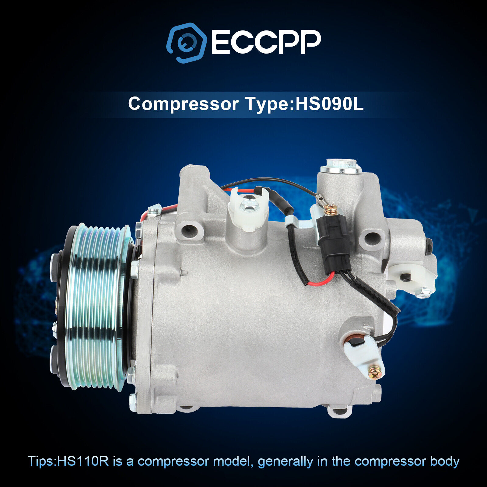 A/C AC Compressor  For 09-14 2010 2011 2012 2013 Acura TSX 2.4L 38810RL5A02