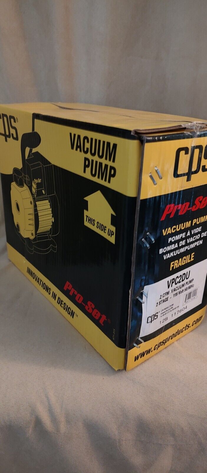 CPS Pro-Set Vacuum Pump Model VPC2DU
