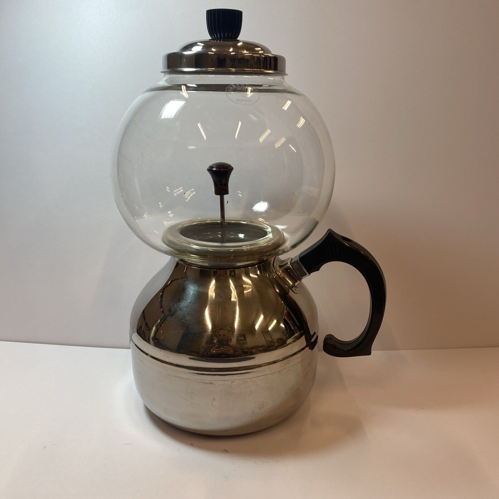 Vintage FARBERWARE No. 750 Stainless Steel Vacuum Coffee Pot-Bakelite Handle