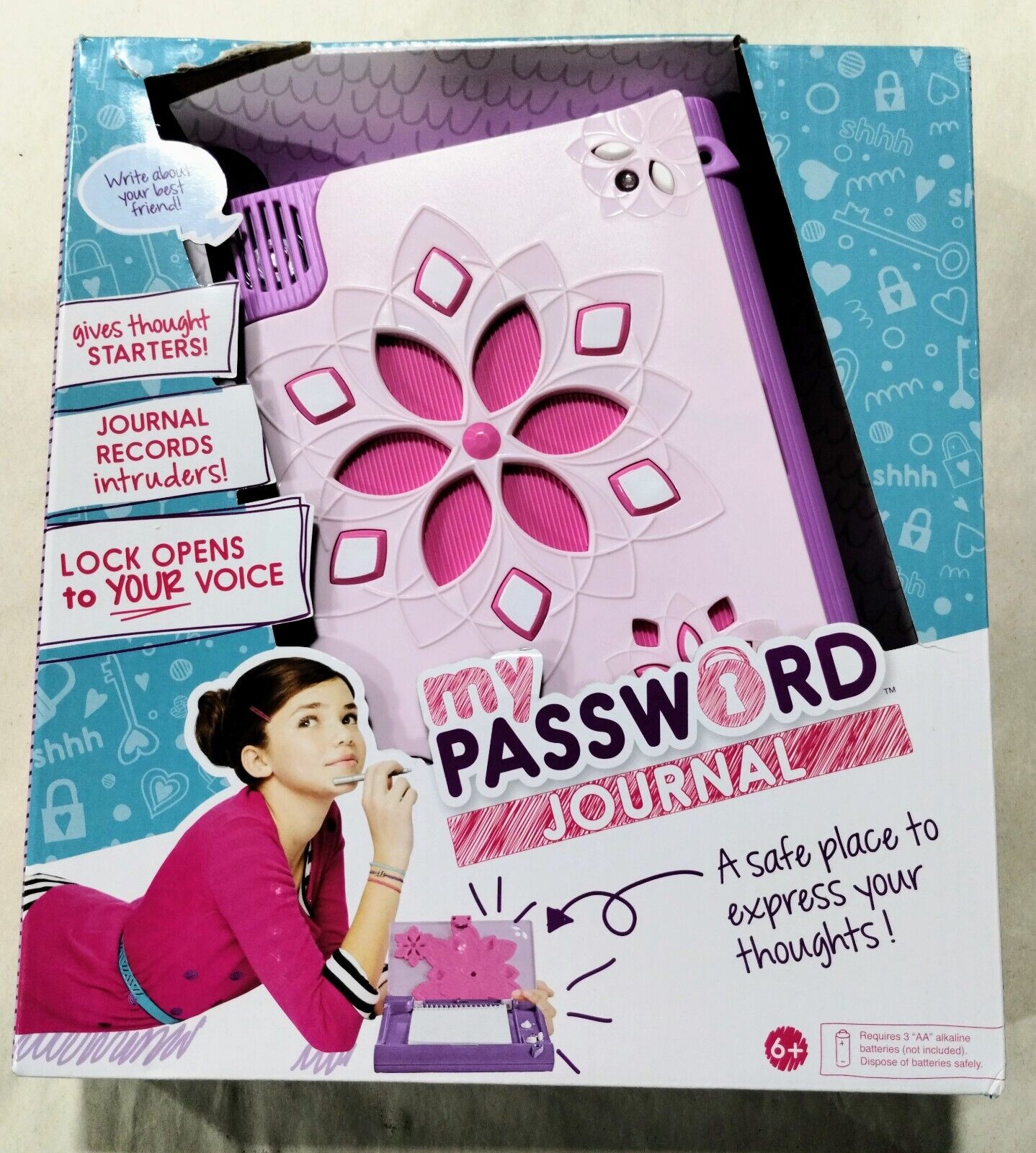 NEW Mattel My Password Journal Electronic Voice Unlock Activated Diary 