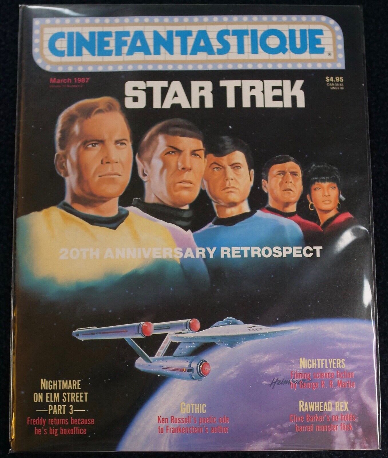 CINEFANTASTIQUE Vol 17 #2 March 1987 - Star Trek 20th Anniversary - NEW