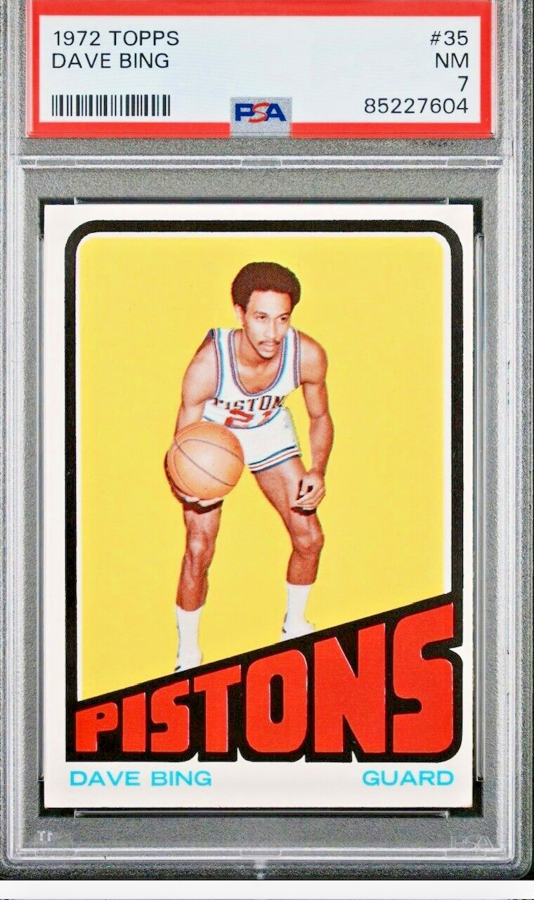 1972 Topps #35 Dave Bing (HOF) PSA 7 NM Detroit Pistons