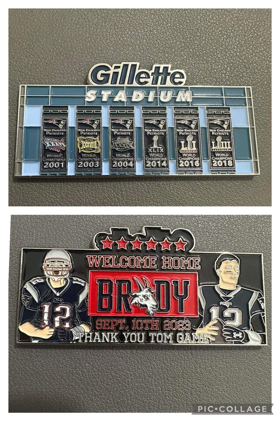 Tom Brady Welcome Home Game Gillette Stadium Sept 10th Coin