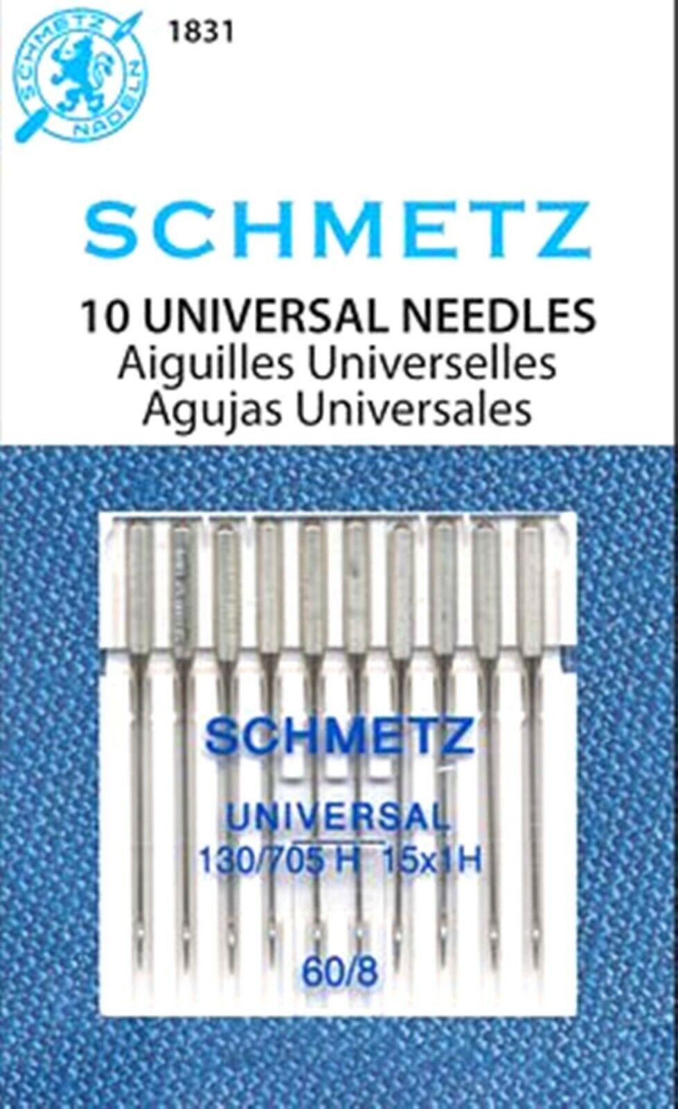 Schmetz Universal Sewing Machine Needles Sz 10/70, 12/80, 14/90~ 10PK~# 1789