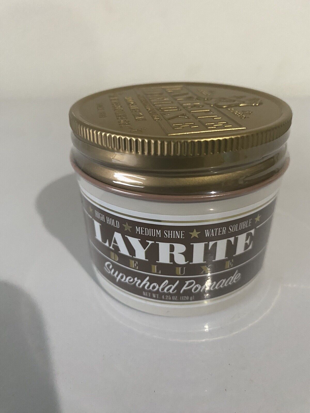 Layrite Deluxe Superhold Pomade 4.25oz/120g New And Sealed. Ship Free Same Day
