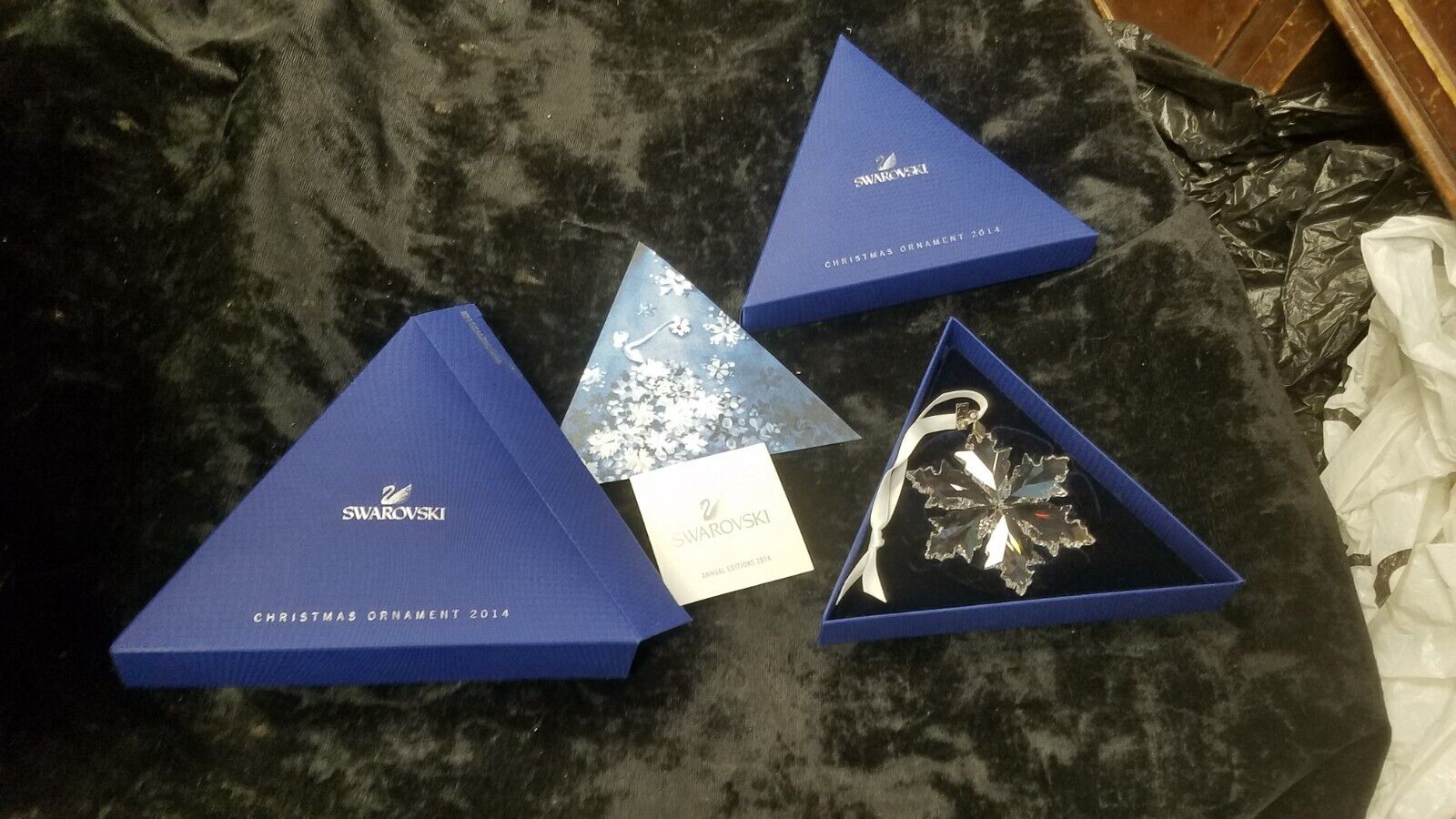 Swarovski 2014 Crystal Snowflake Christmas Ornament in Box