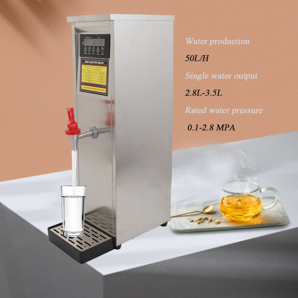 12L Commercial Water Boiling Machine Stainless Steel Heater Boiler Milk Coffee