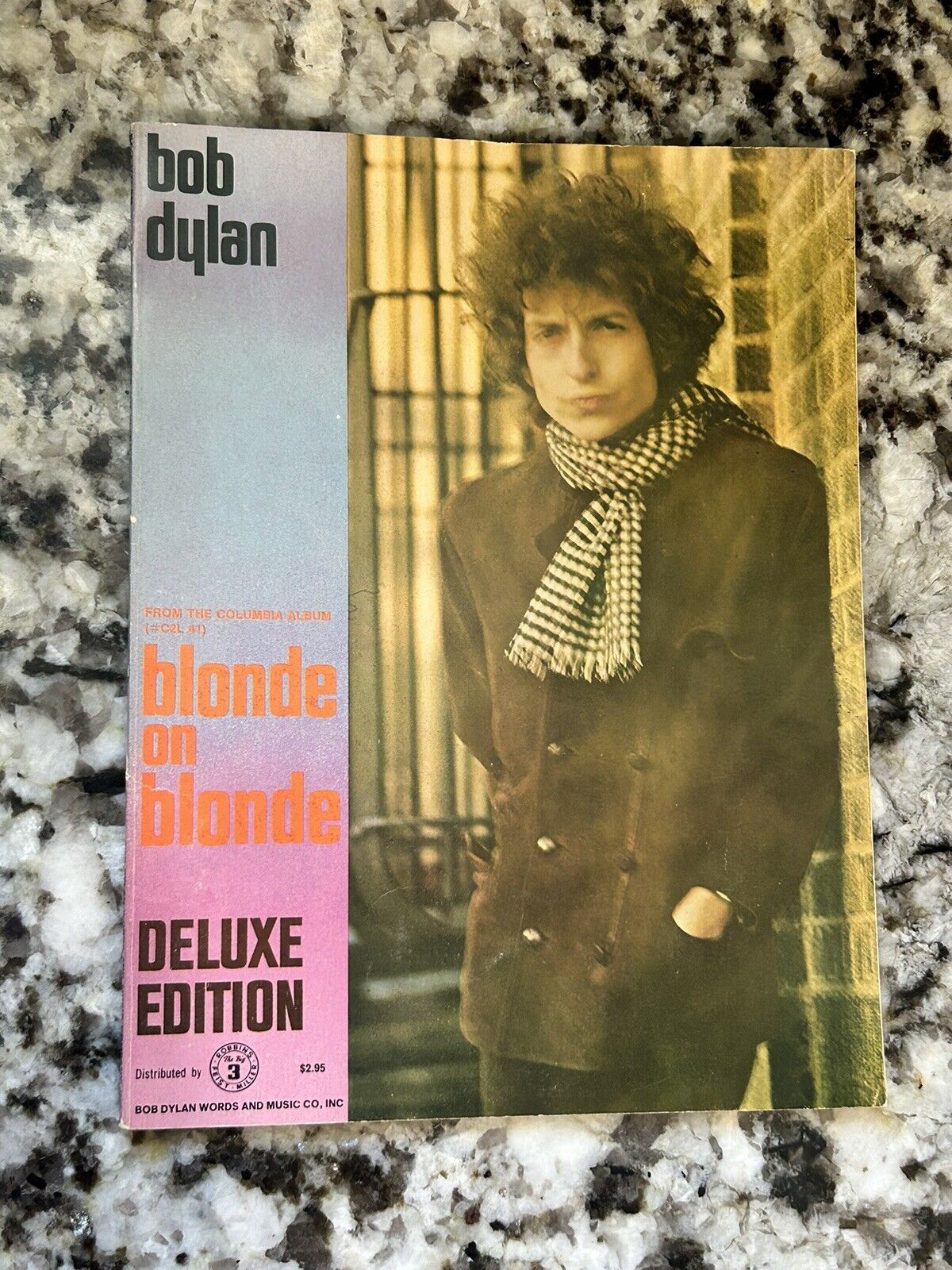 VINTAGE Bob Dylan Blonde on Blonde Song Book Deluxe Edition 