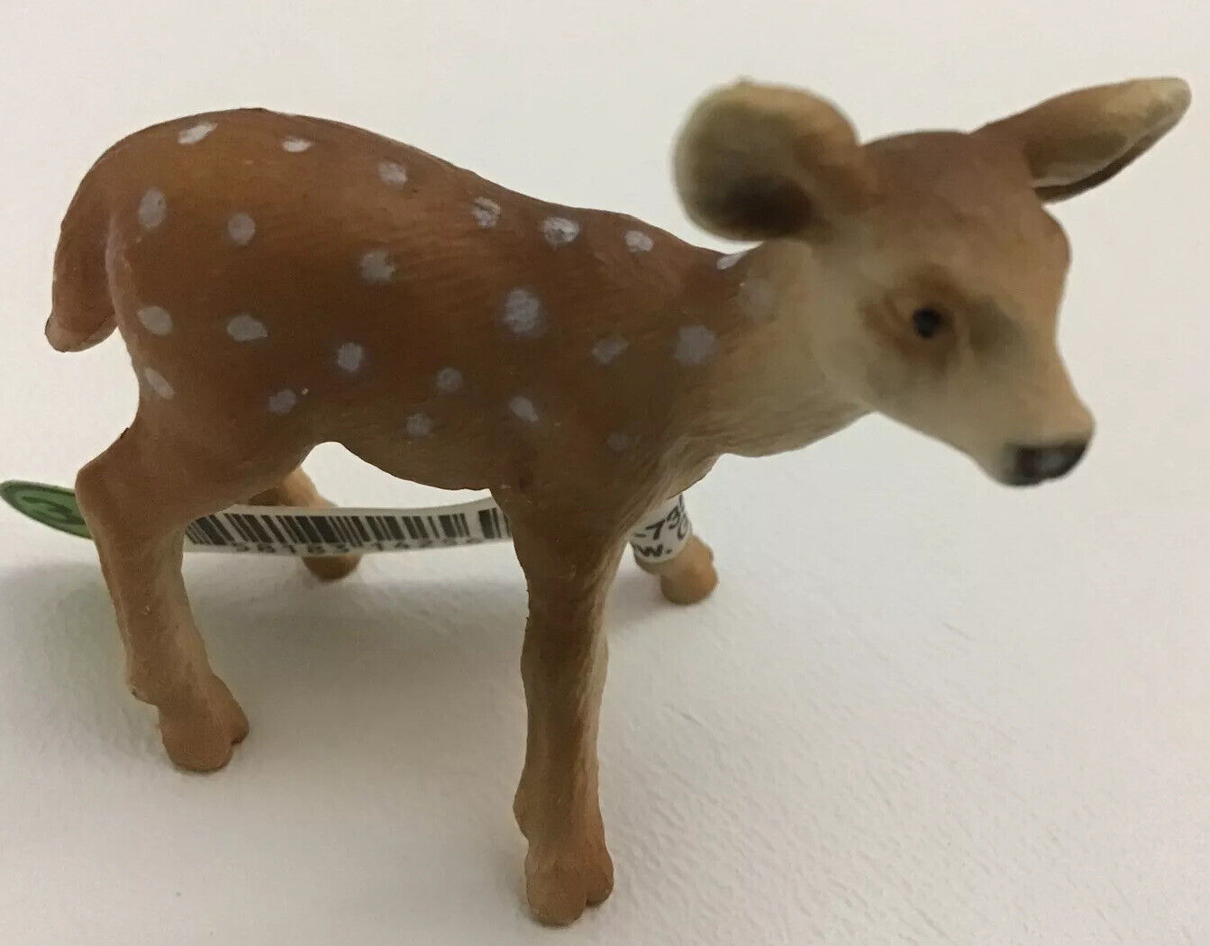 Schleich White Tail Deer Fawn Spotted Figure 2002 Animal 14256 Tag