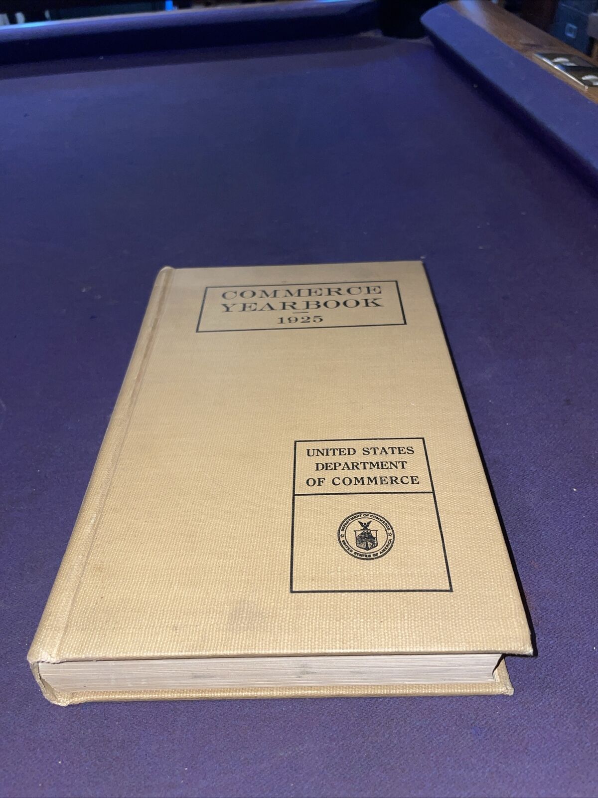 COMMERCE YEARBOOK 1925 US Department of Commerce 1926 First ECONOMIC HISTORY