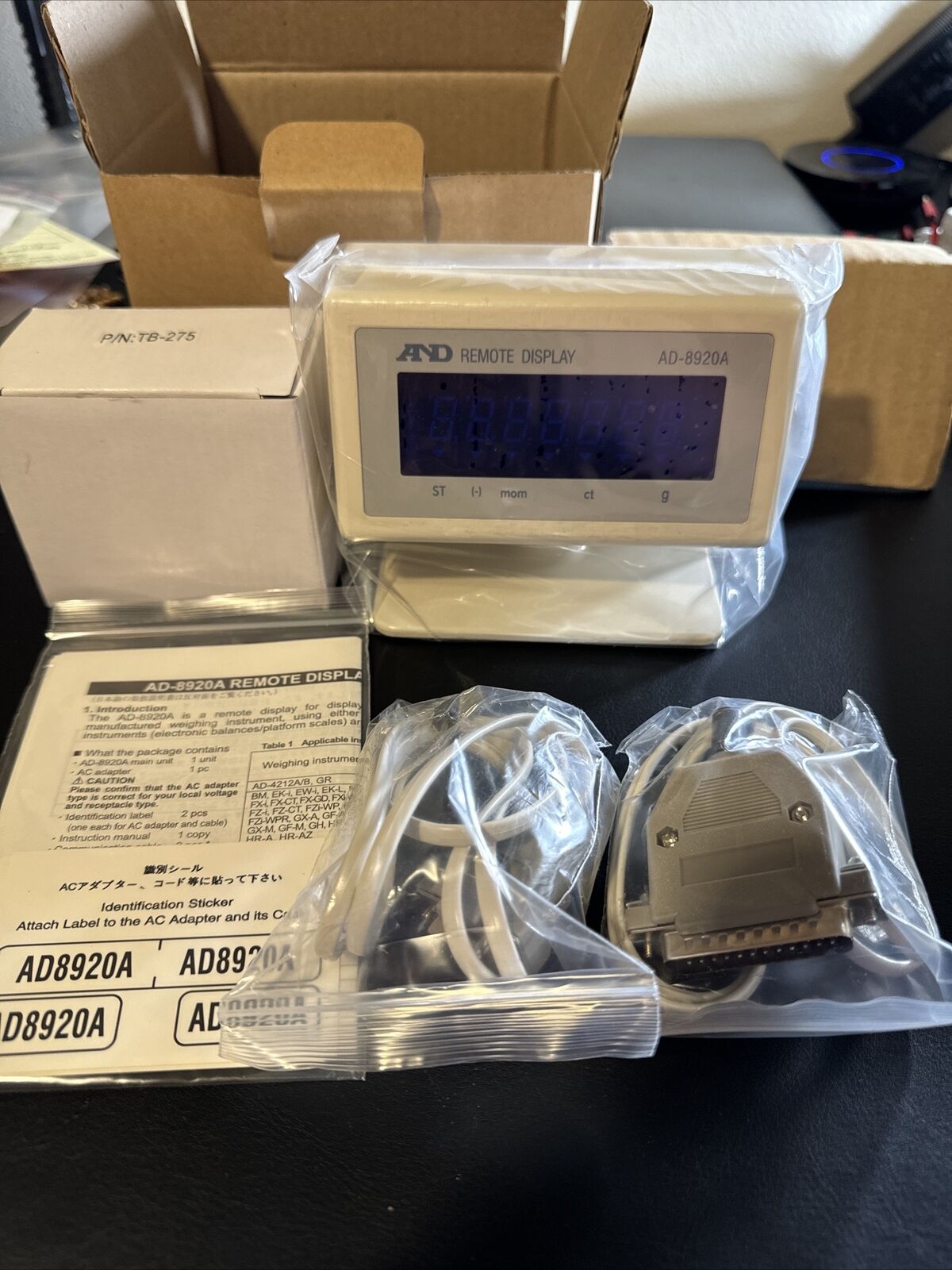 A&D Weighing AD-8920A Universal Remote Display Scales Weighing AND EK RS-323C