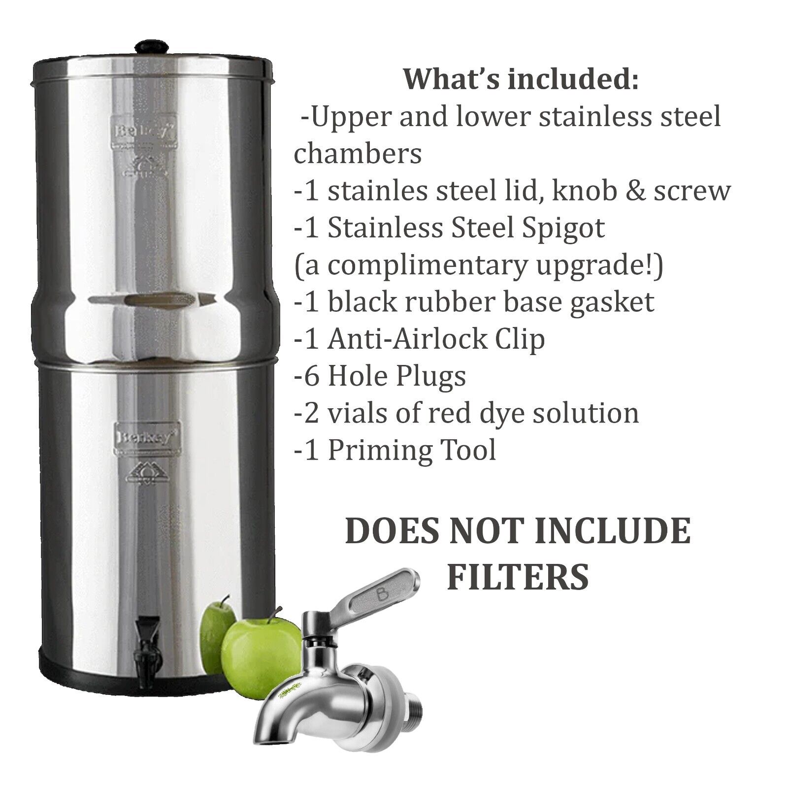 Crown Berkey Unit/Housing ONLY- Open Box (Filters NOT included PLEASE READ)