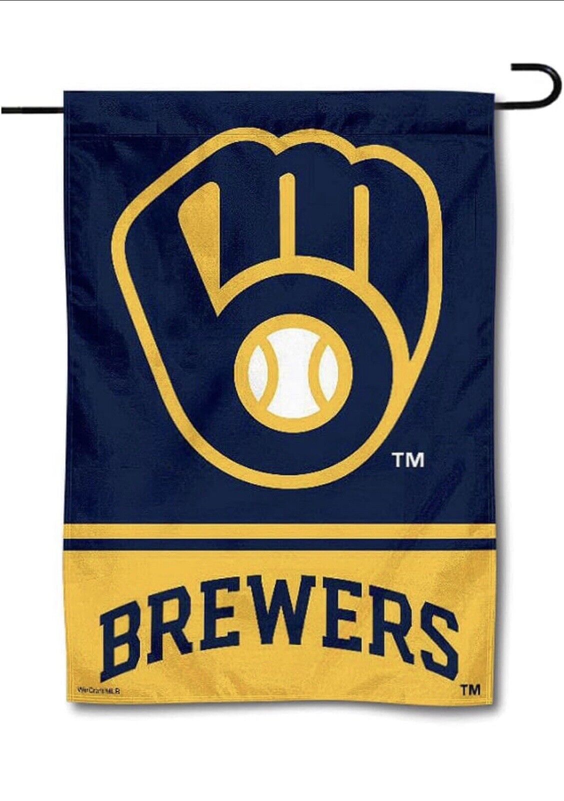 Milwaukee Brewers Garden Flag Double Sided MLB Brewers Premium Yard Flag
