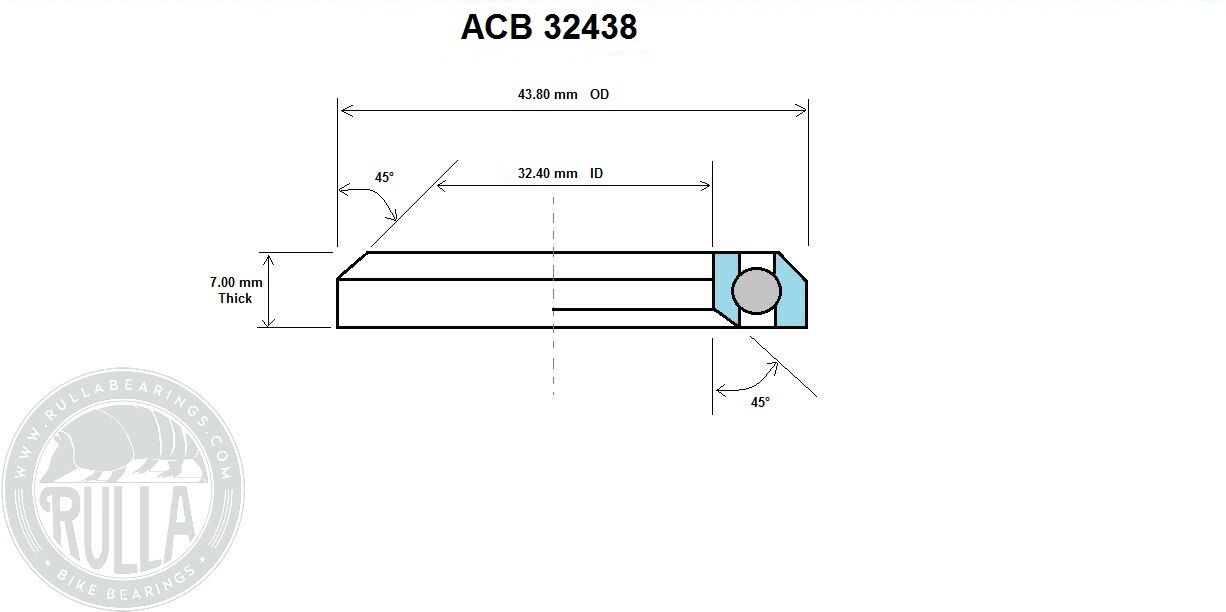 Headset Bearings (ACB) Integrated & Integral Road/MTB (Sold individually)