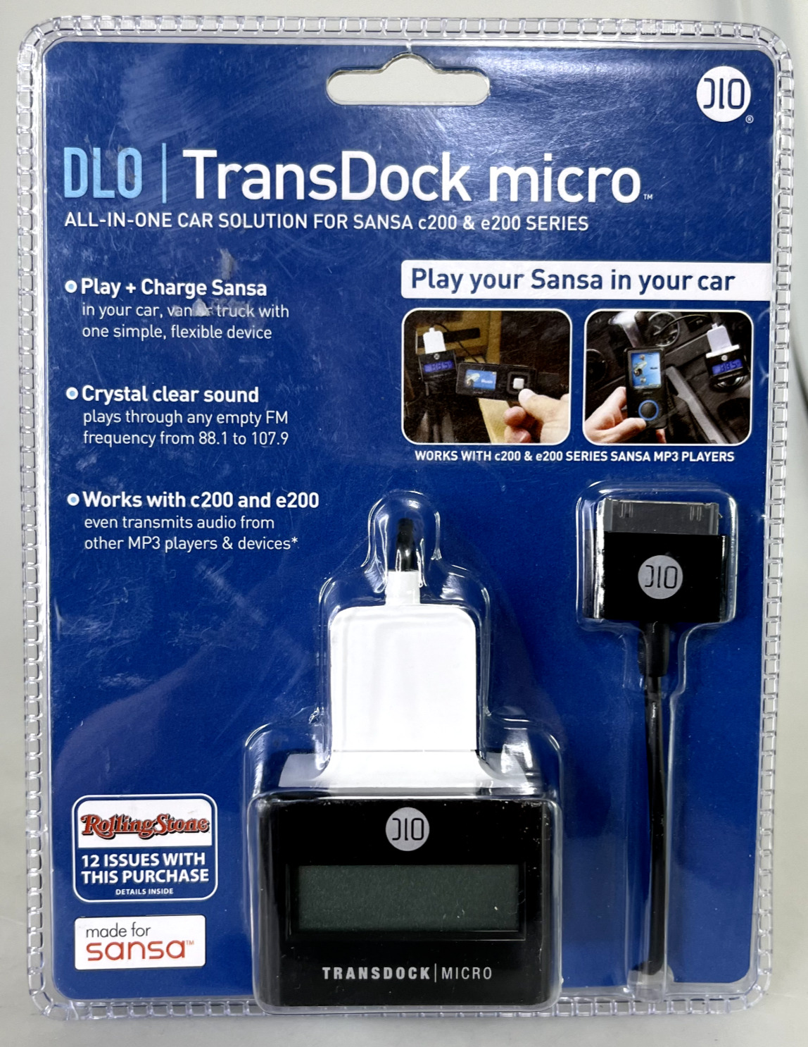 DLO TransDock Micro for Sansa FM Transmitter VERY RARE NIB