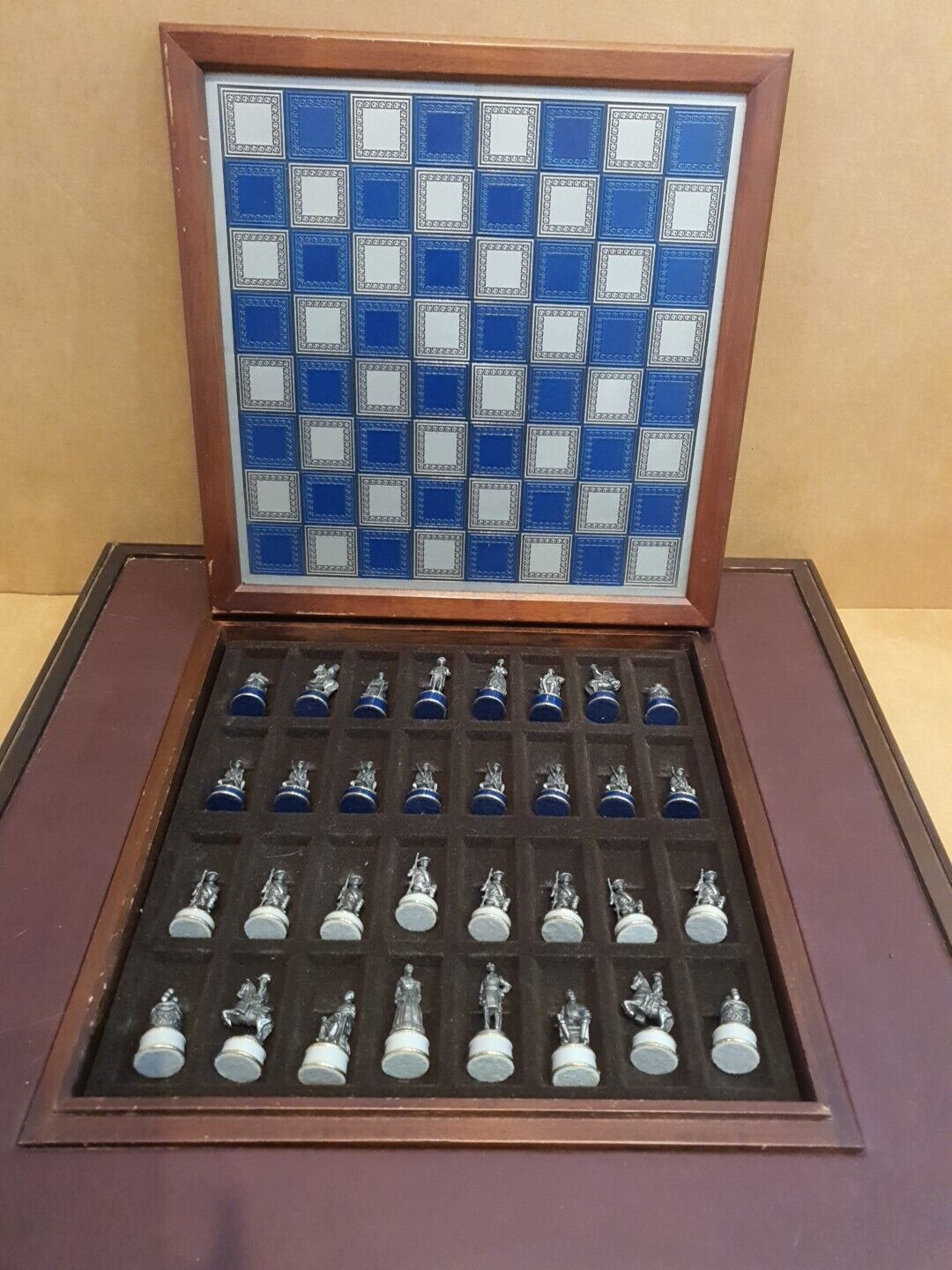 VINTAGE Civil War Chess Set Franklin Mint National Historical Society