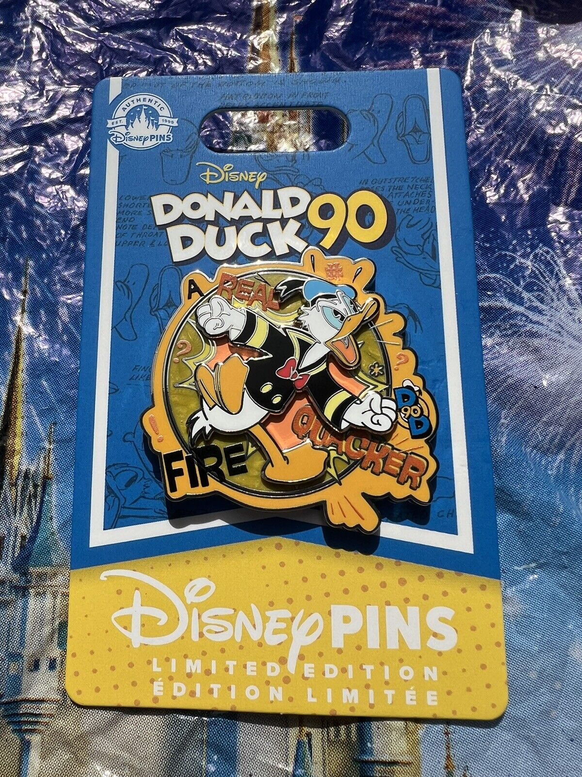 Disney Parks Donald Duck 90th Anniversary Real Fire Quacker Limited Edition 4000