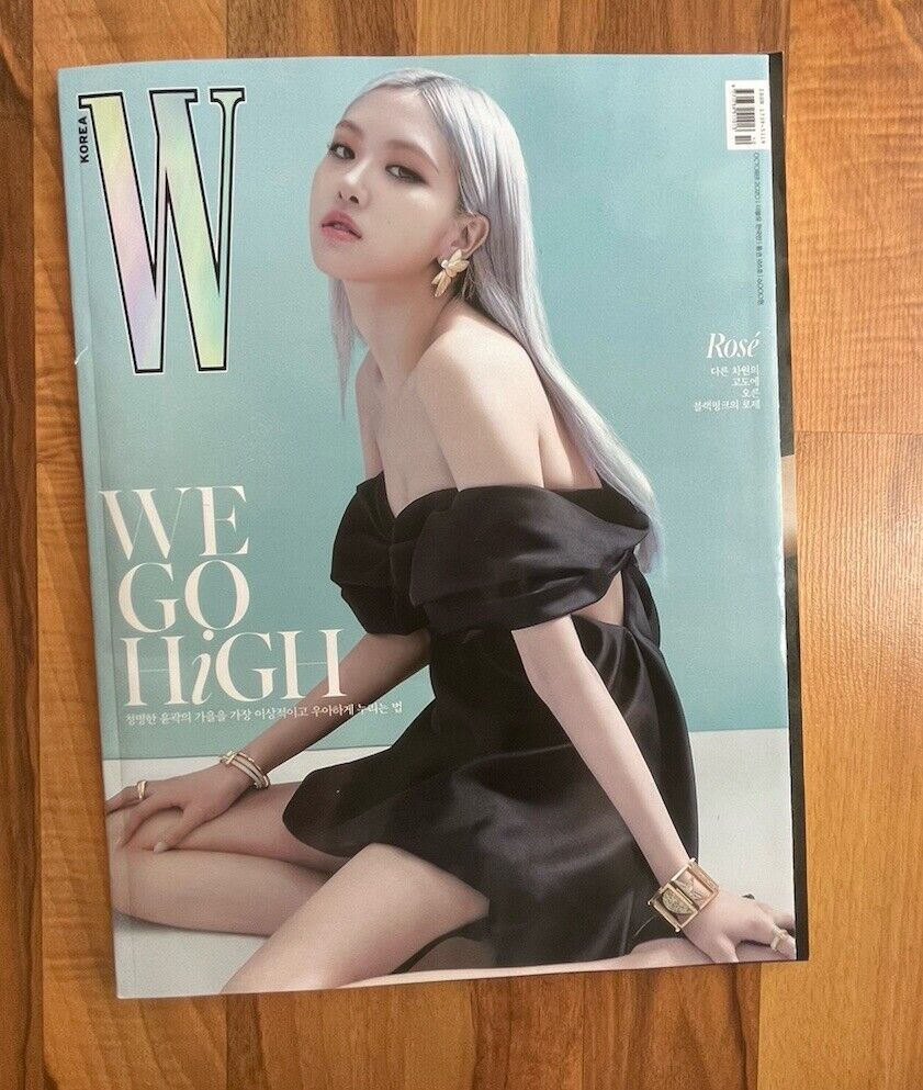 W Magazine Korea Black Pink Rose October 2020