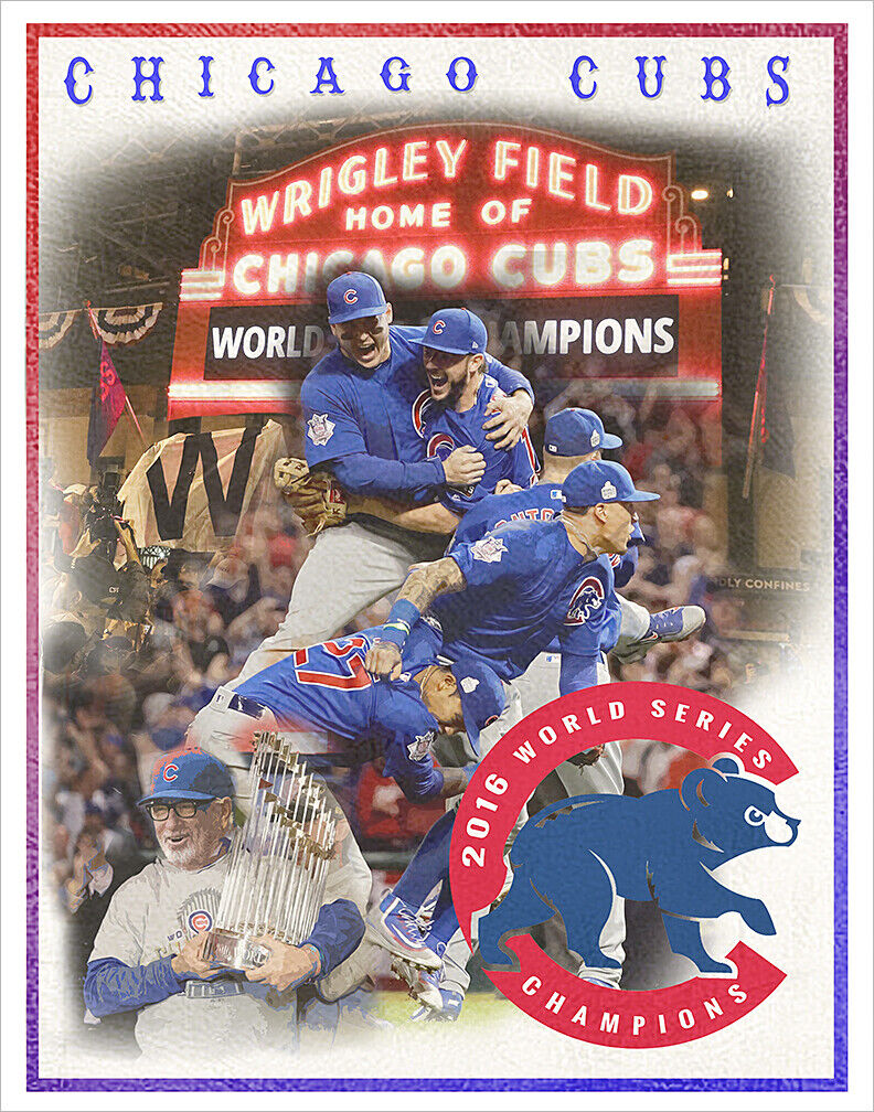 Chicago Cubs 2016 World Series - poster print