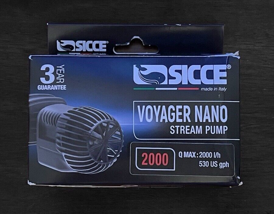 NEW Sicce Voyager Nano Stream Pump 2000 Aquarium Flow Water - 530 GPH