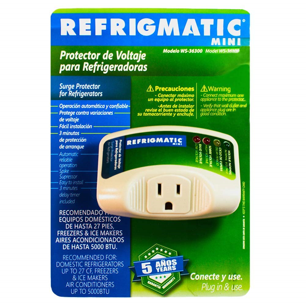 Refrigmatic WS-36300 Electronic Surge Protector for Refrigerator Up to 27 cu.