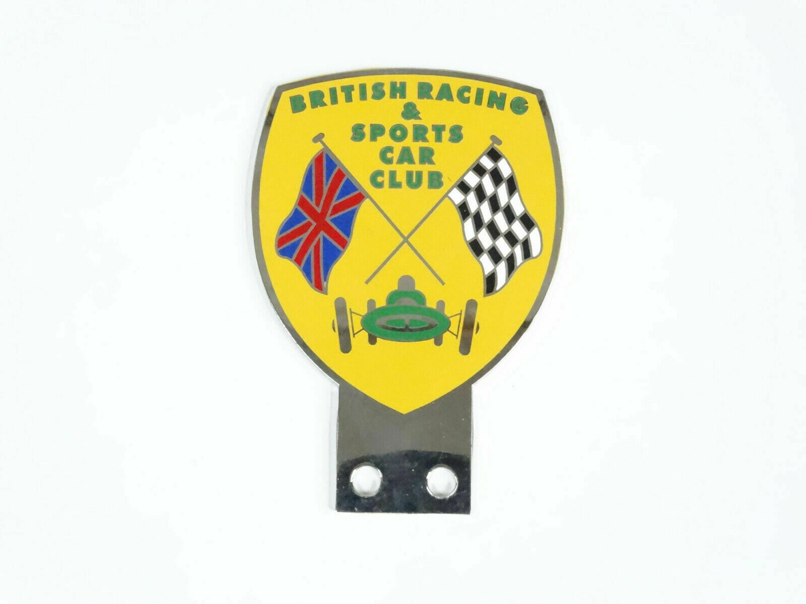 Vintage Car British Racing & Sports Car Club Badge / Front Grill Decal Brass