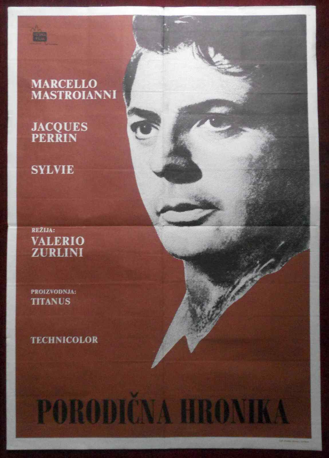 1962 Original Movie Poster Family Portrait Cronaca familiare Mastroianni Marcell