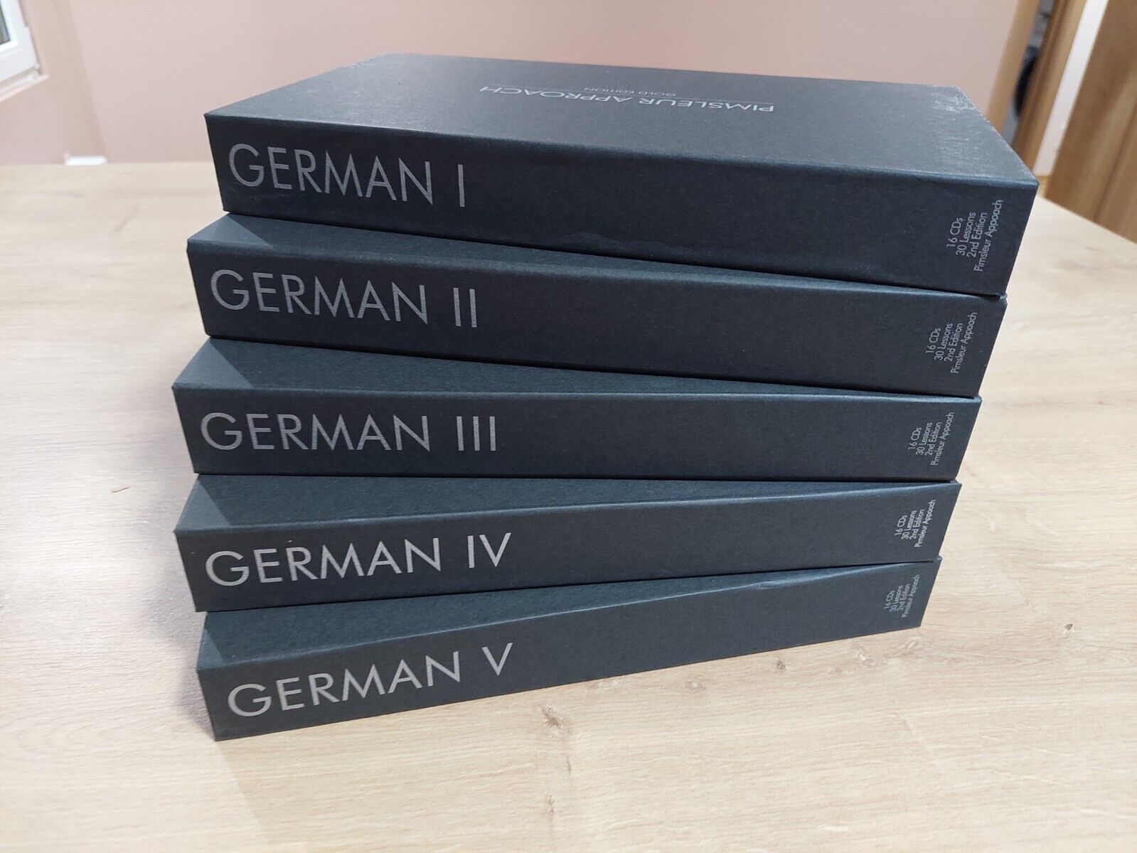 Pimsleur Approach Gold Edition German Levels 1-5 Total 80 CD\'s Full Bundle