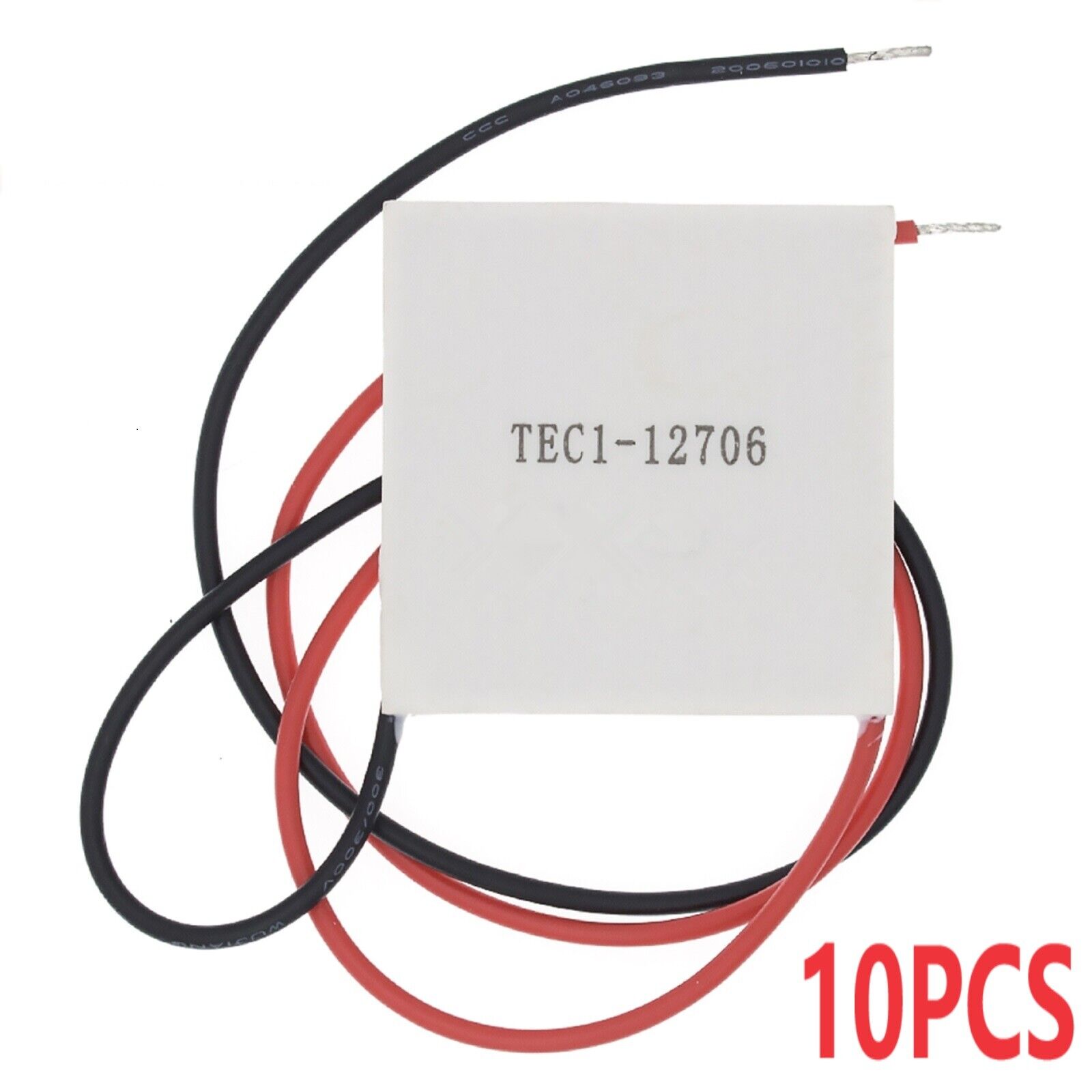 10Pcs TEC1 12706 Heatsink Thermoelectric Cooler Cooling Peltier Plate 12V 30W