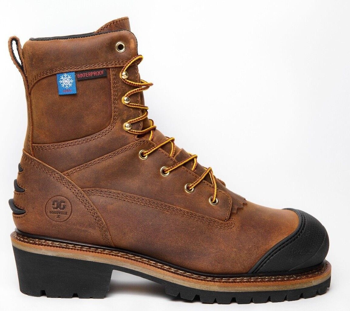 GOODVILLE CATSKILL-SERIES CT 600G INSULATED WATERPROOF LOGGER WORK BOOTS LS102WI