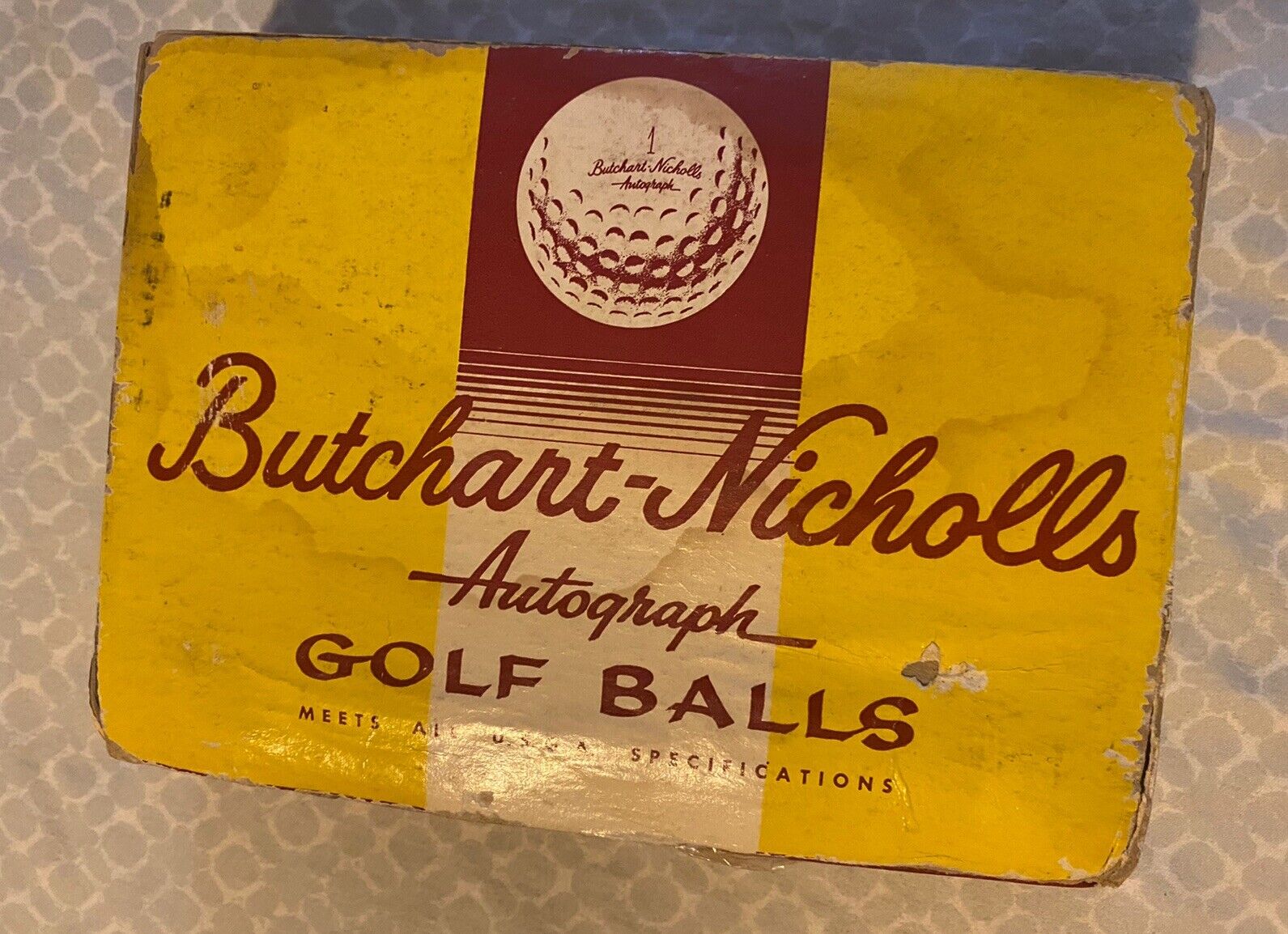 VERY RARE SEALED DOZEN - 1958 Butchart Nicholls Autograph Golf Balls