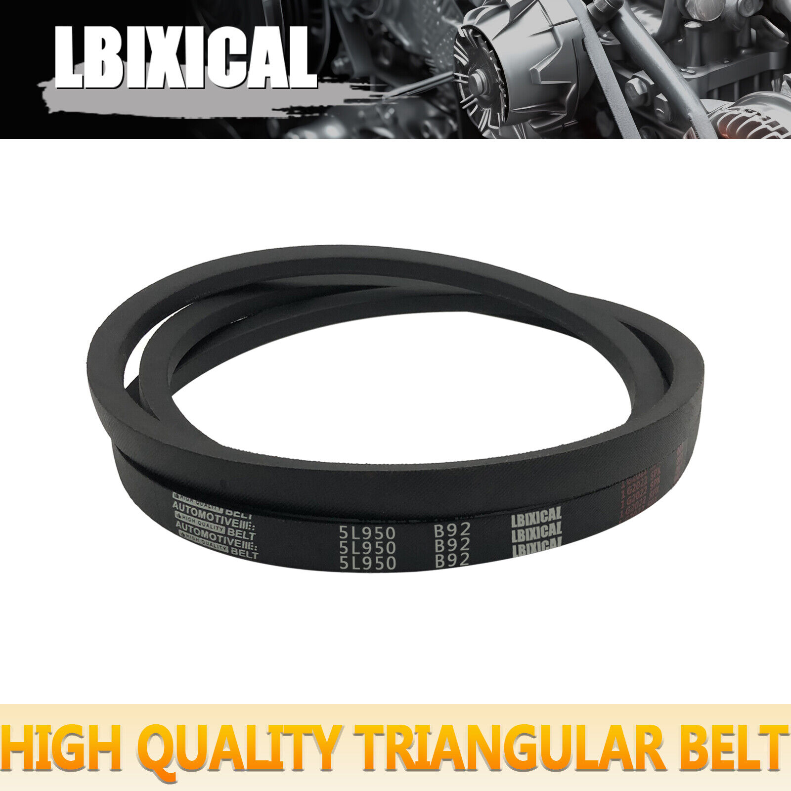 LBIXICAL Replacement V-belt B92 or 5L950 5/8 x 95in Vbelt  NEW