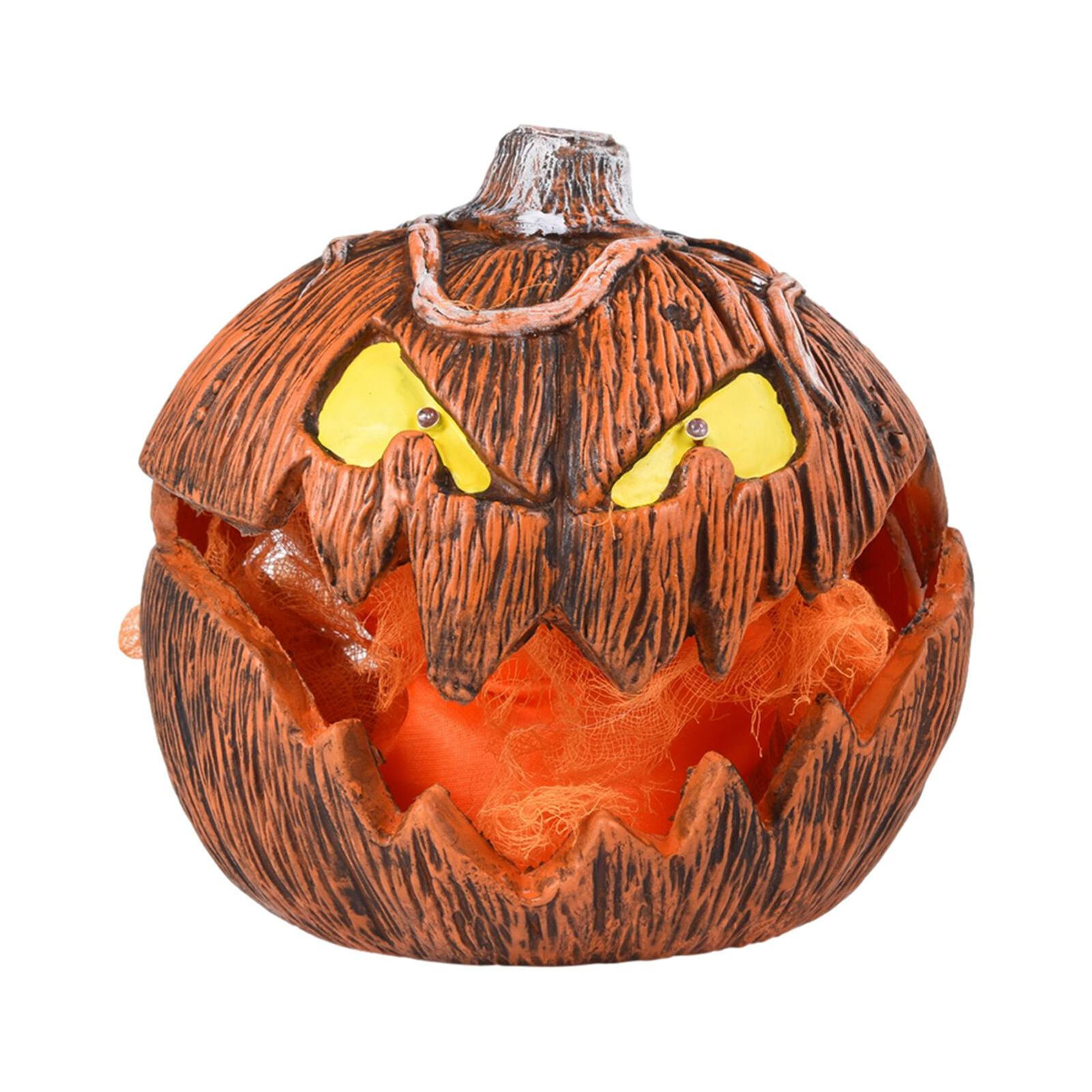 Scary Halloween Gourdo LED Pumpkin Lighting - Extendable Jack-O-Lantern Decor