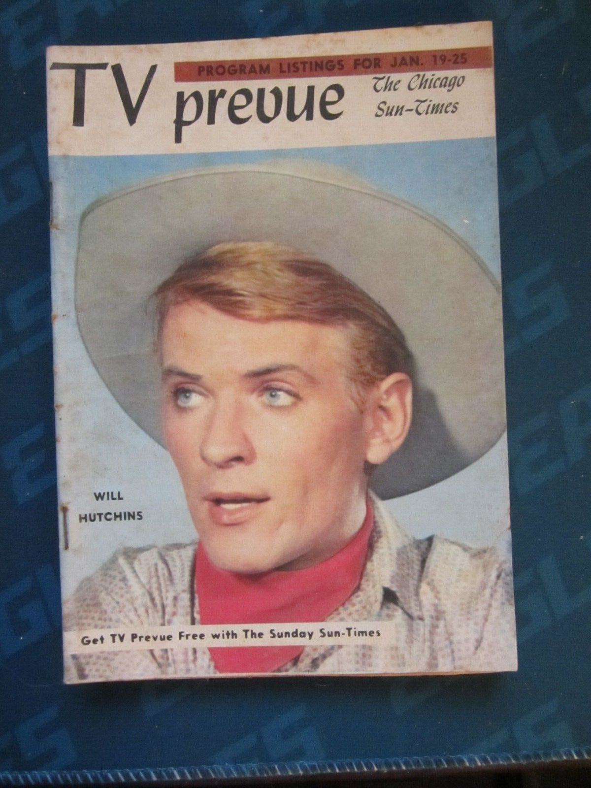 TV Prevue Magazine Regional Guide January 1958 Will Hutchins Western Sugarfoot