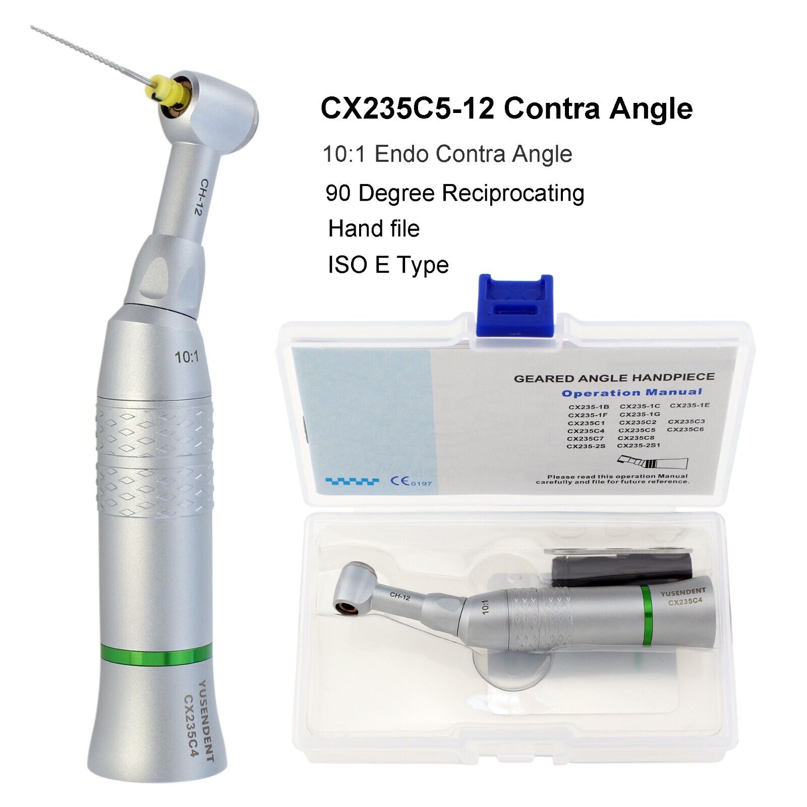 COXO Dental 10:1 Endo Contra Angle Endodontic Handpiece Reciprocating Hand File