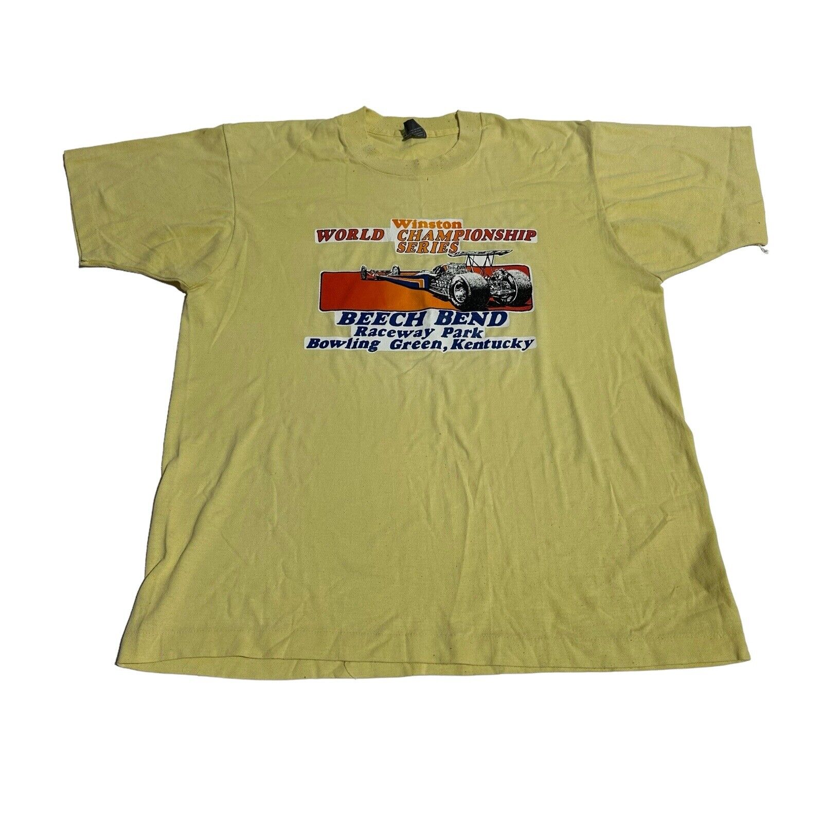 Vintage 1980s Winston World Championship Series Beech Bend Raceway T Shirt 