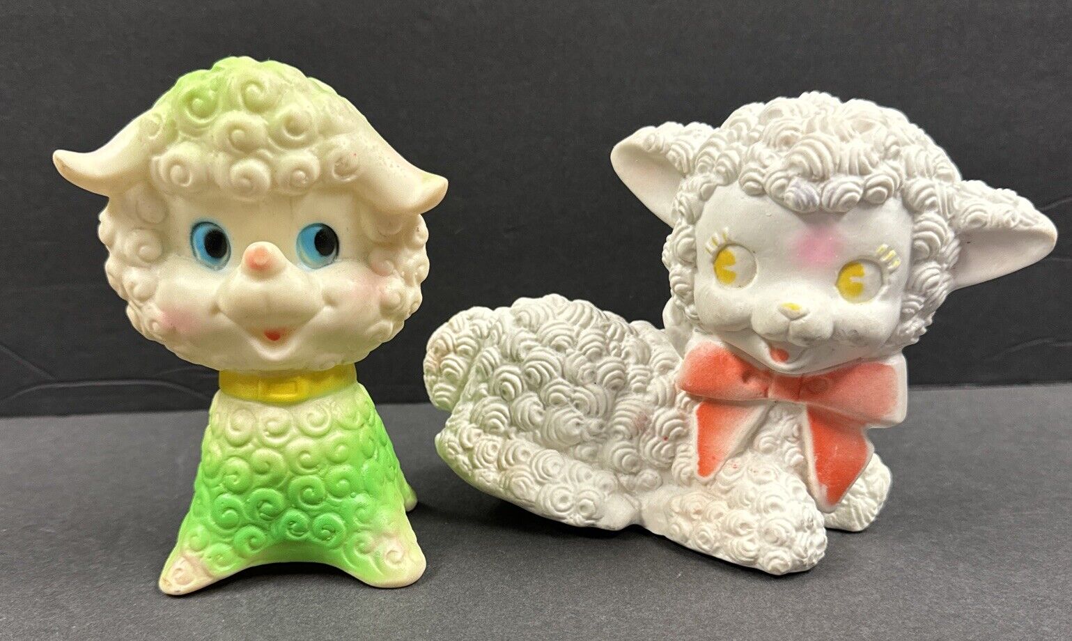 Vintage Stahlwood Lamb Rubber Baby Toy Lamb Squeaky Toy & Lamb Or Puppy?