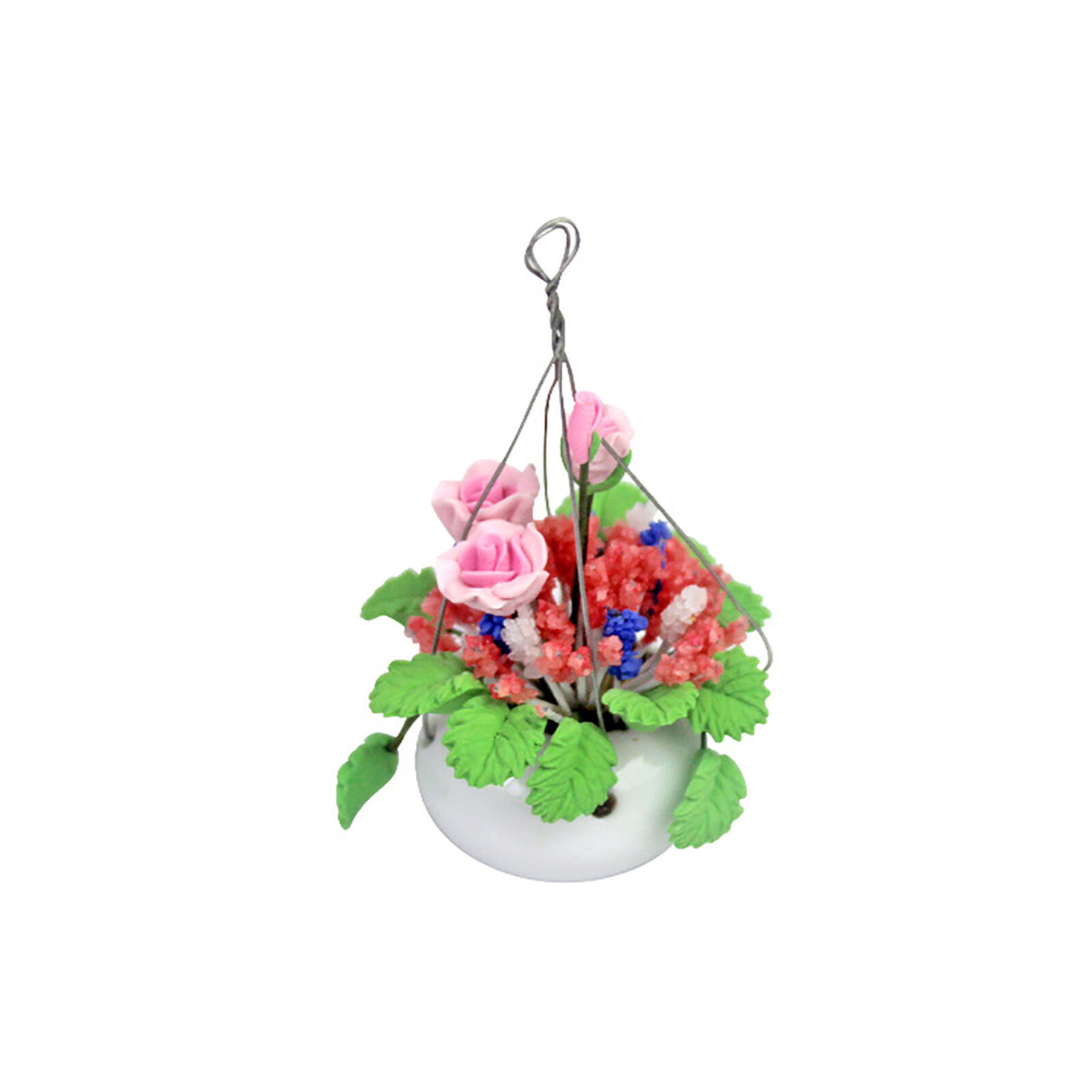 Dollhouse Miniature 1 /12 Scale Hanging Plants Bonsai Flower Pots Accessories
