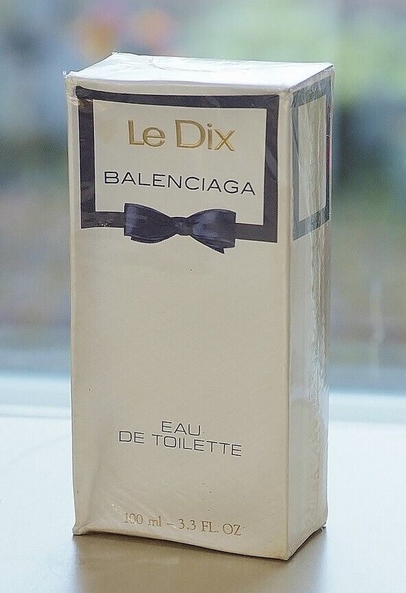 Vintage LE DIX by BALENCIAGA splash EDT 100 ml~3.3 oz OLD FORMULA LARGE SEALED