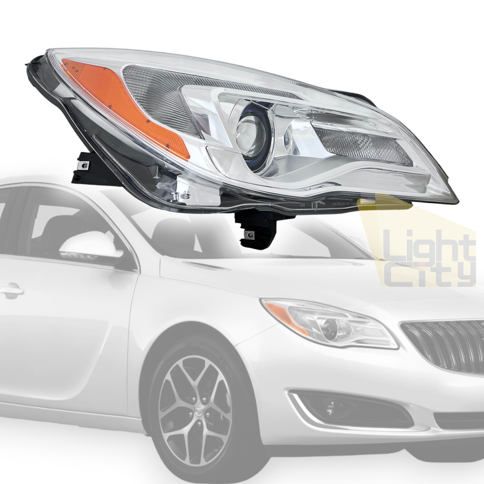 For 2014-2017 Buick Regal Passenger Side [Halogen] Headlight with BULB RH