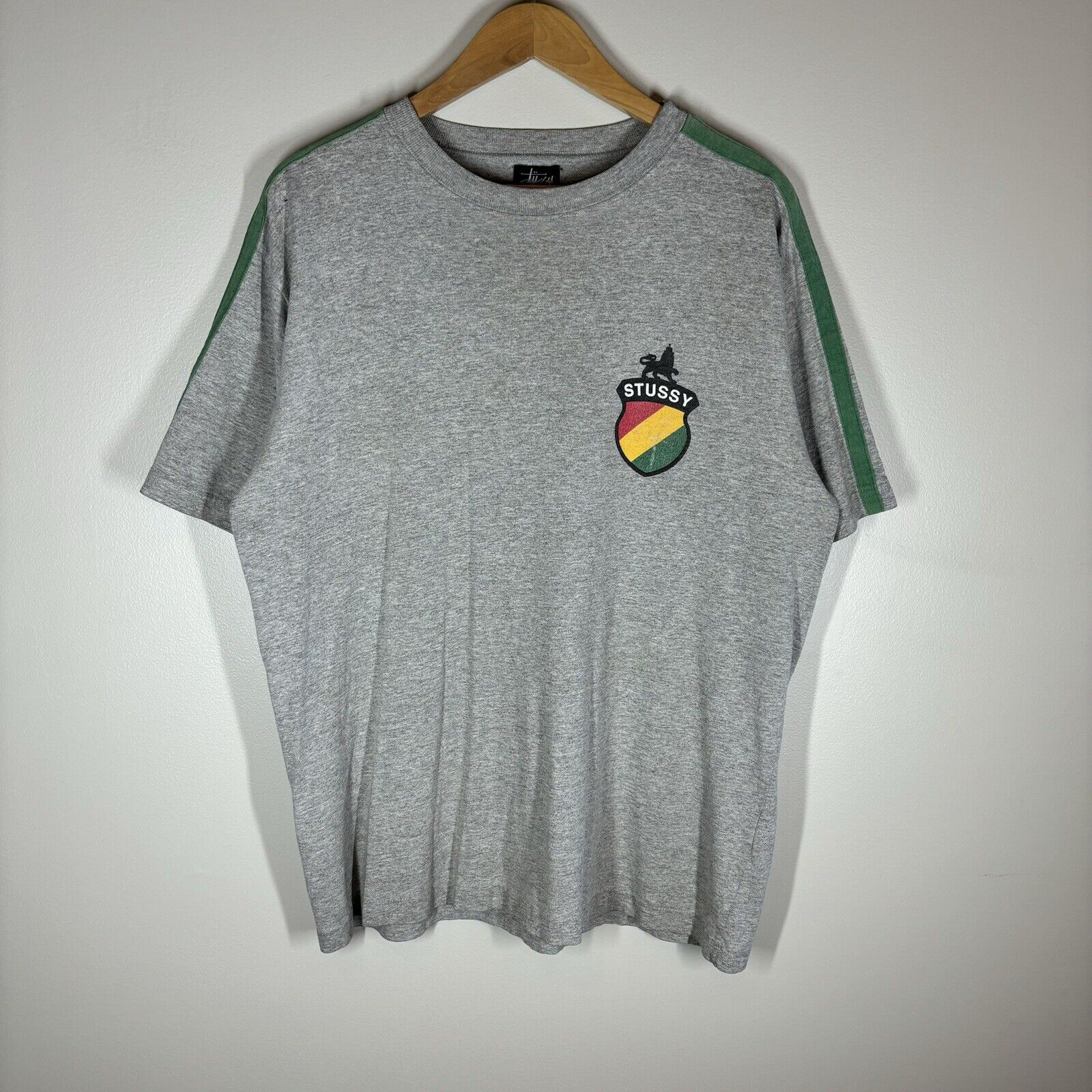 Vintage 90\'s Stussy T Shirt Made In USA RARE Medium Fits L