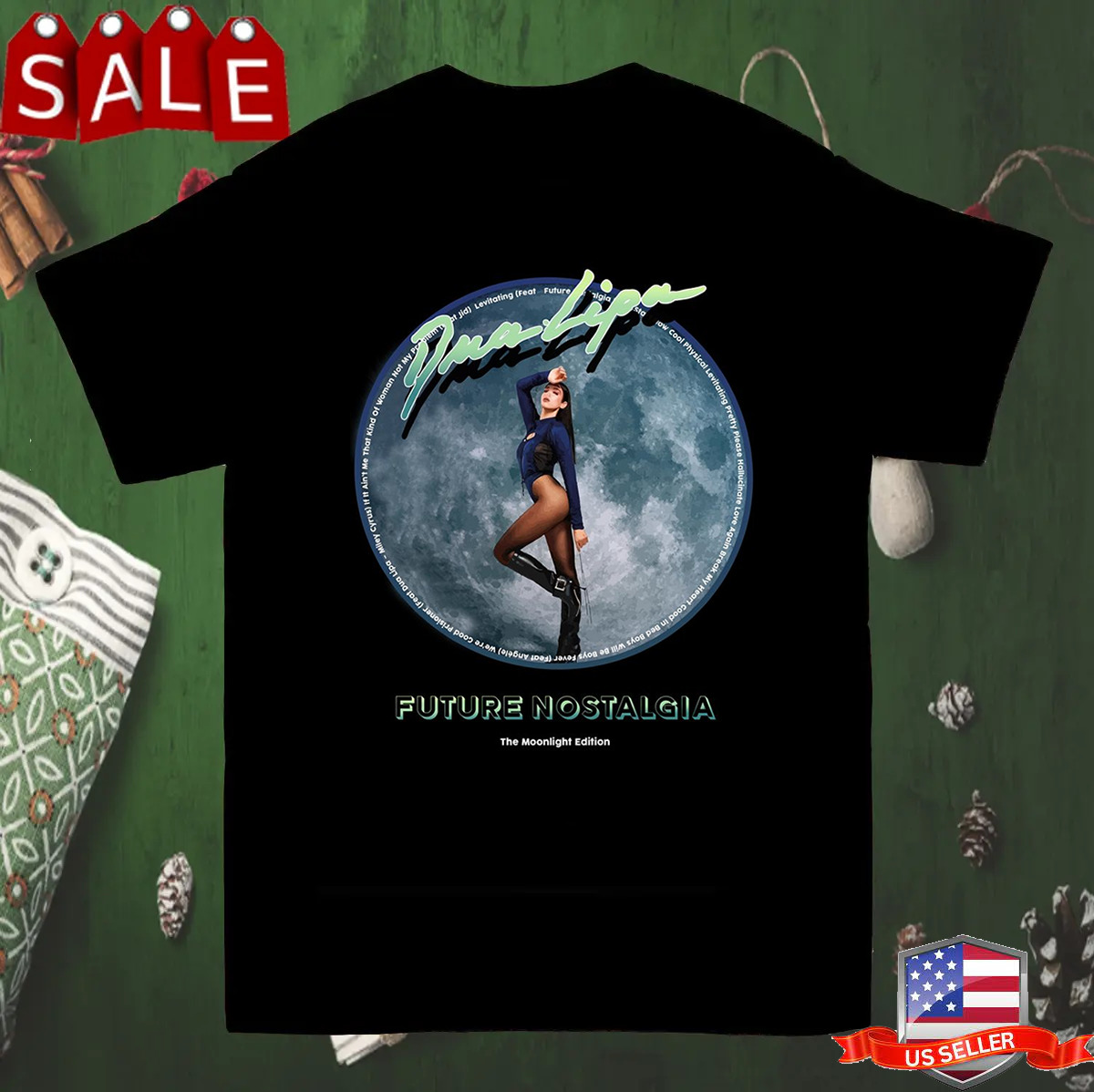 Dua Lipa Future Nostalgia Moonlight Edition T Shirt Full Size S-5XL