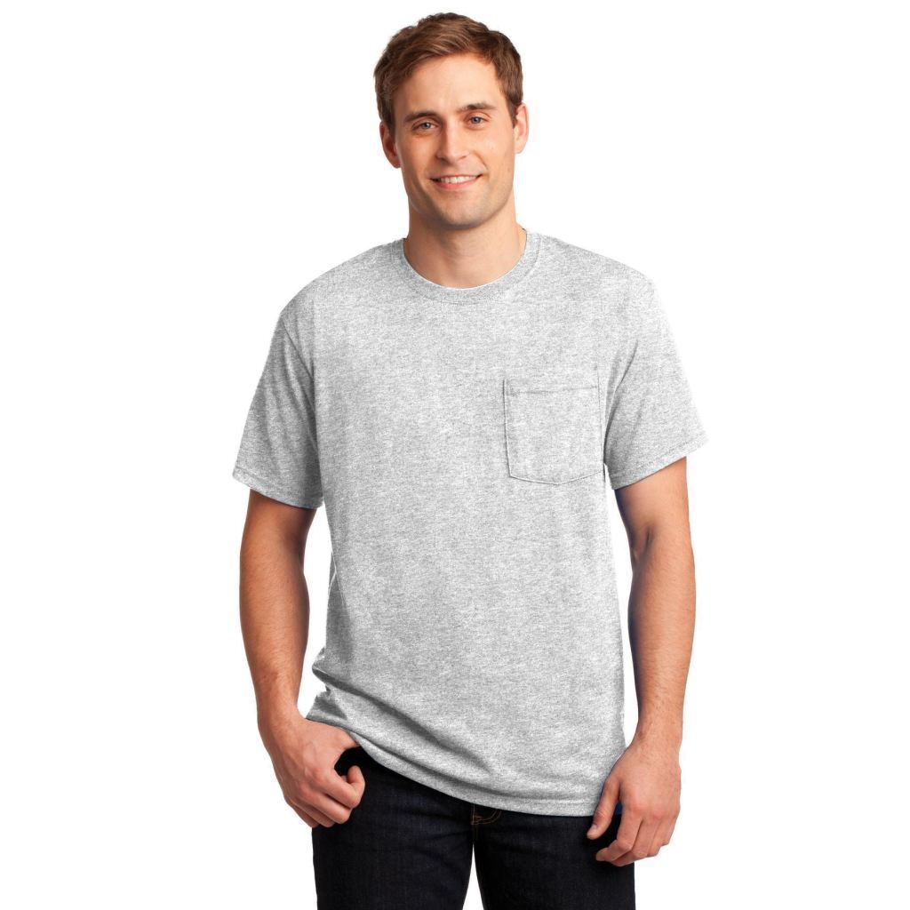 JERZEES 29MP Men's Dri-Power Pocket T-Shirt 5.4 Oz. 50/50 Cotton/Poly Tee