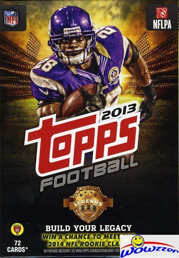 2013 Topps Football MASSIVE EXCLUSIVE Factory Sealed Hanger Box-72 Cards