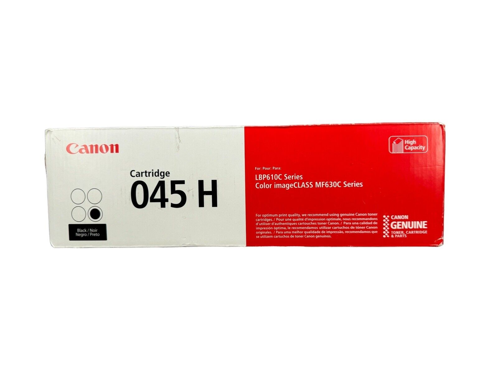 Genuine Canon 045H Black Toner Cartridge LBP610C Series