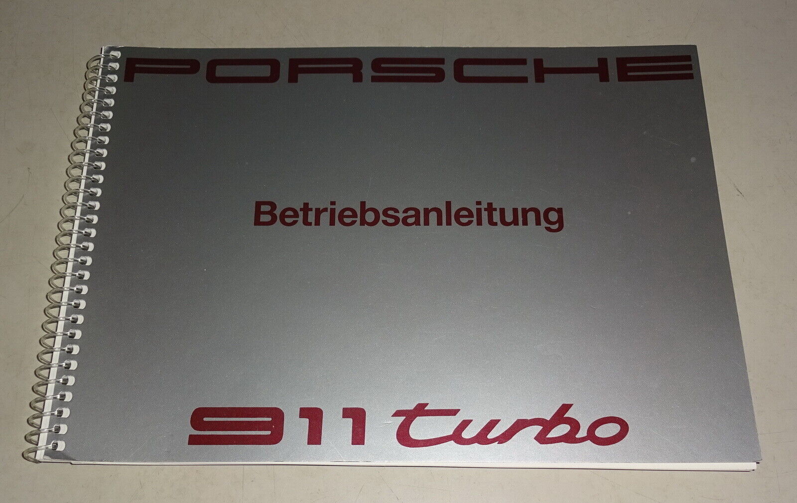 Operating instructions / manual Porsche 911 turbo type 964 3.3l 320 hp stand 09/1990