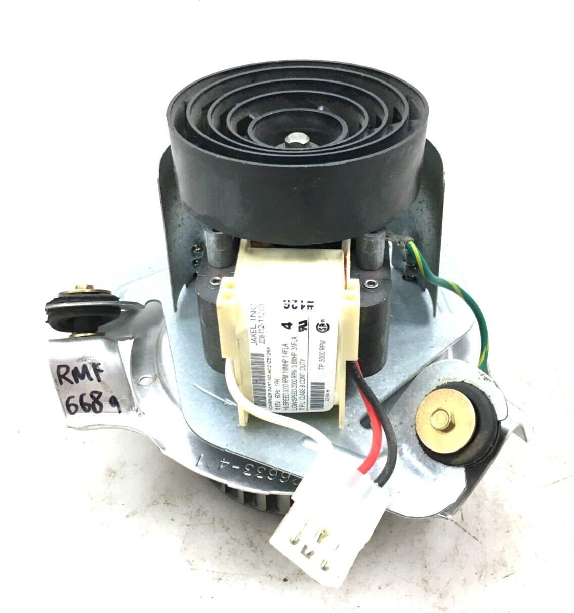JAKEL J238-112-11203 Draft Inducer Blower Motor HC21ZE126A used refurb. #RMF668A