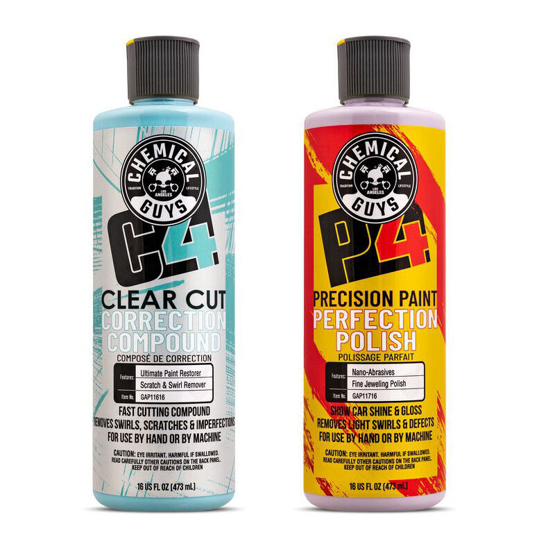Chemical Guys - C4 & P4 Correction Compound & Paint Perfection Polish (2 Pack)